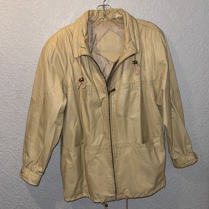 Preston & York Tan Leather Coat